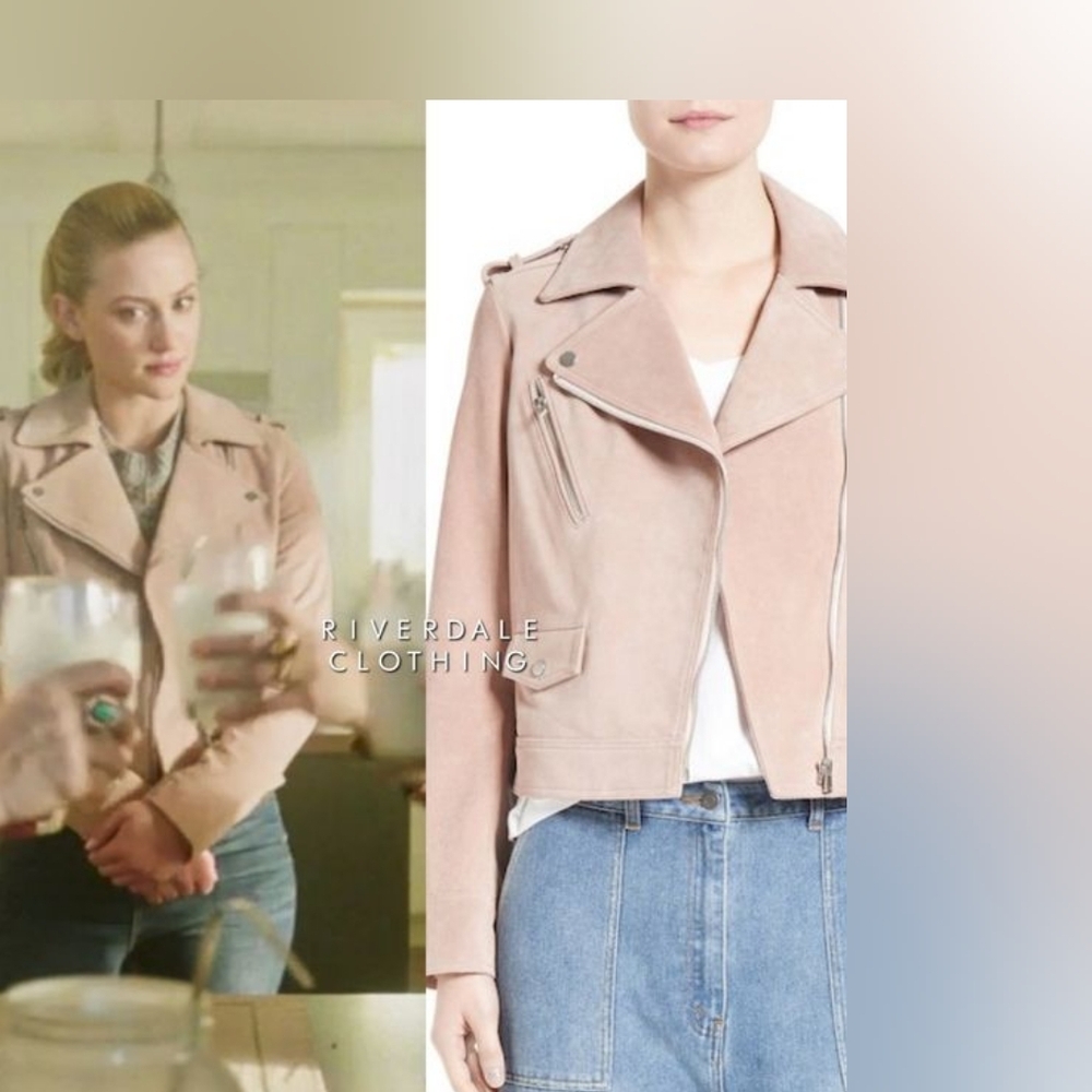 Anthropologie x Blank NYC Desert Rose Leather Moto Jacket